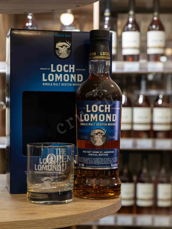 В магазине Крю Профи Loch Lomond 150th The Open Special Edition Single Malt in gift box + 2 glasses 0.7 л