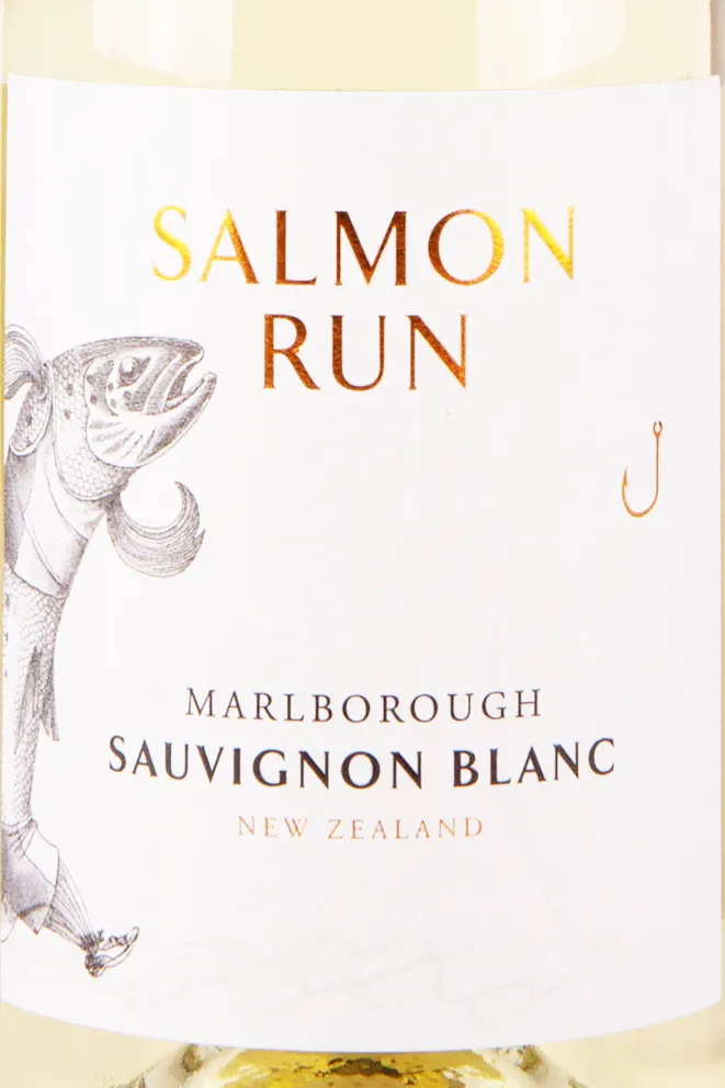 Этикетка Salmon Run Sauvignon Blanc 2022 0.75 л