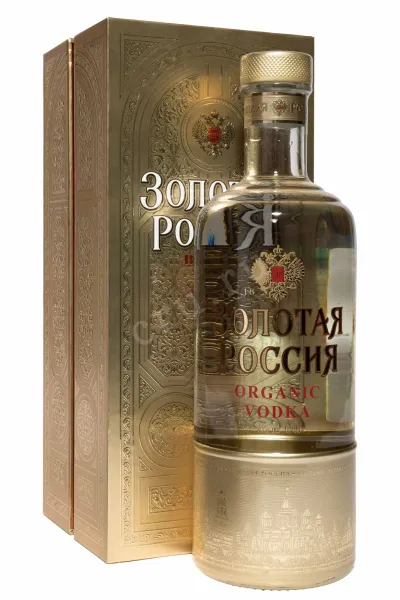 Водка Золотая Россия Органик в подарочной упаковке  0.7 л