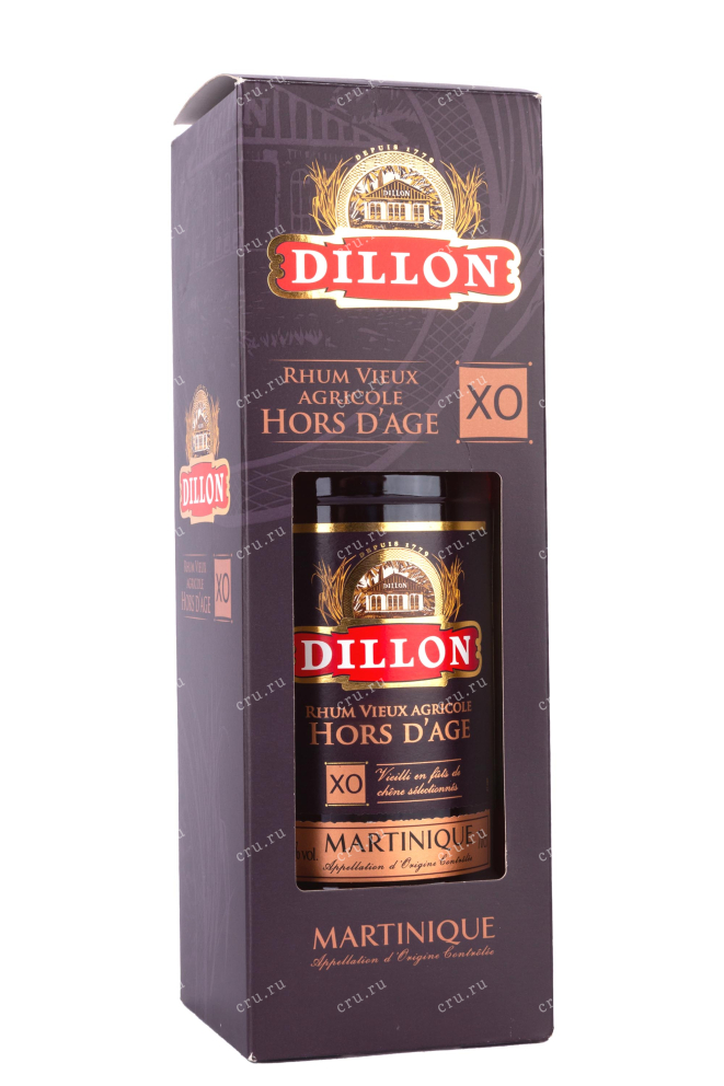 Подарочная упаковка Dillon Hors d'Age XO Martinique gift box 0.7 л
