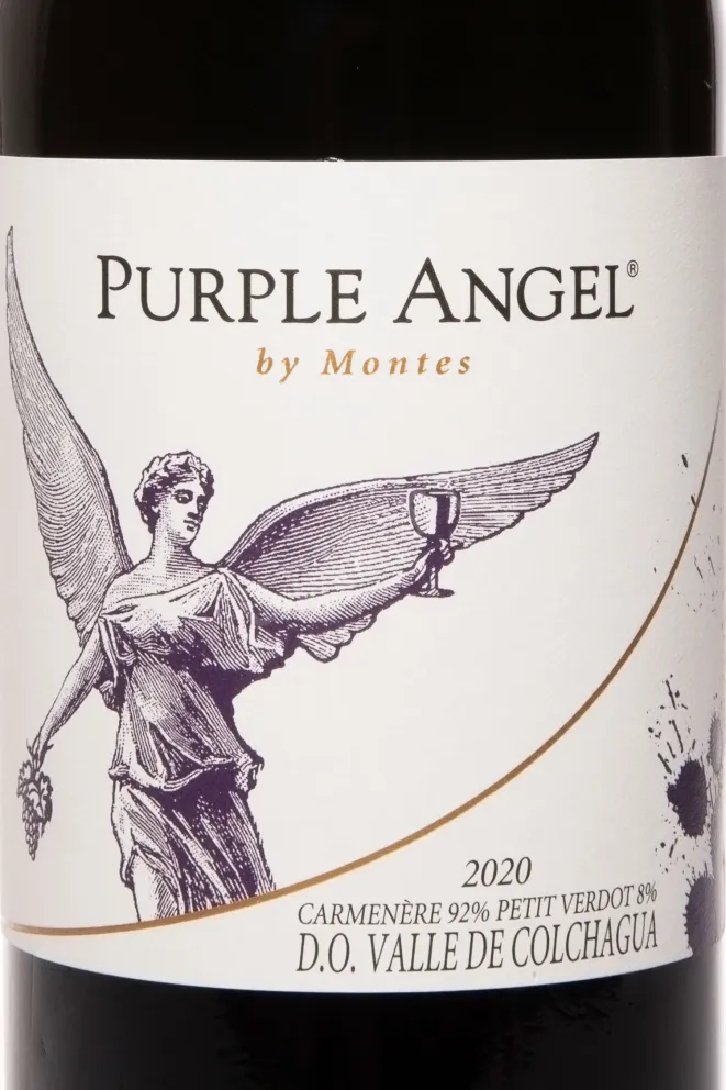 Этикетка Montes Purple Angel DO 2020 0.75 л