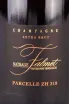 Этикетка Nathalie Falmet Cuvee ZH 318 gift box 2017 0.75 л