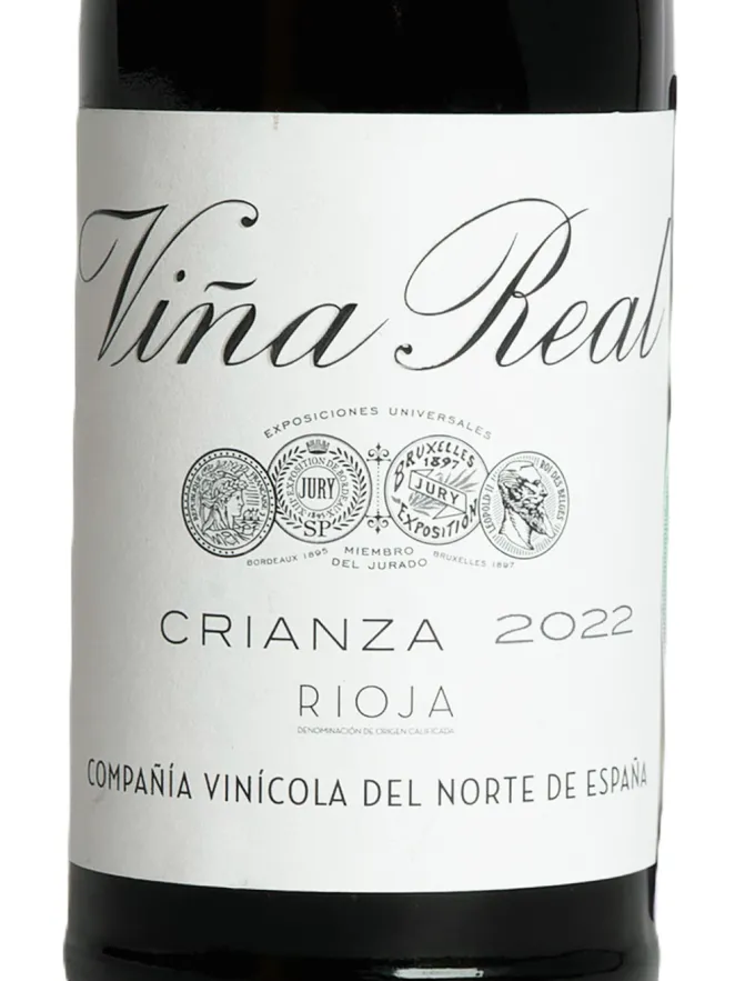 Этикетка Vina Real Crianza 2022 0.375 л