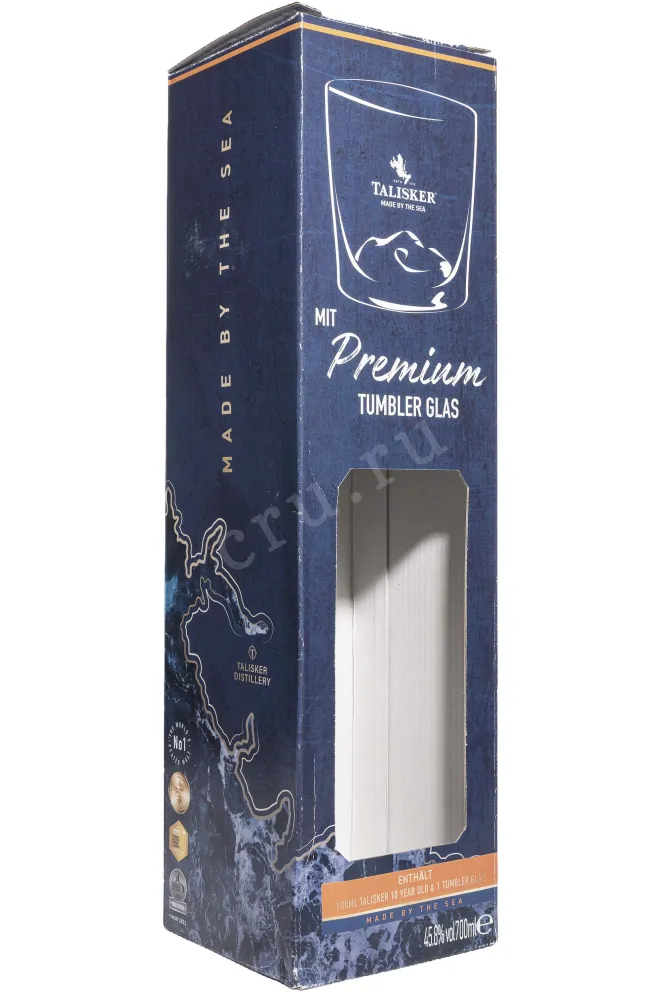 Подарочная коробка Talisker 10 Years Old in gift box with glass 0.7 л