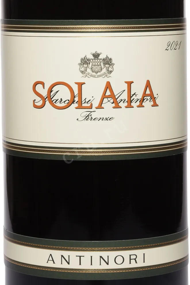 Этикетка Antinori Solaia Toscana IGT 2021 0.75 л