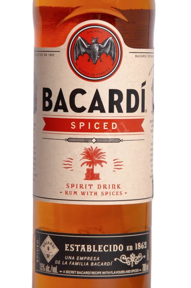 Этикетка Bacardi Spiced 0.7 л
