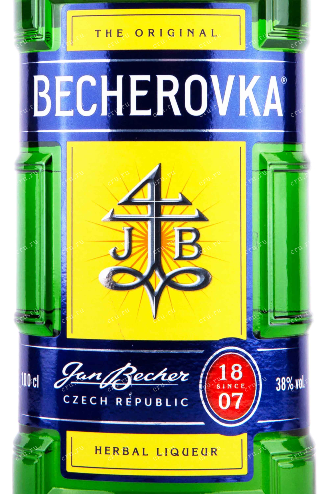 Этикетка Becherovka 1 л
