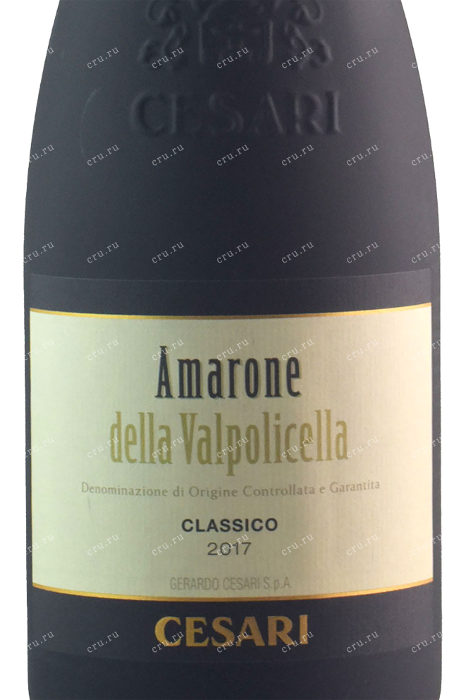 Этикетка Cesari Amarone della Vaepolicella Classico 2010 0.75 л