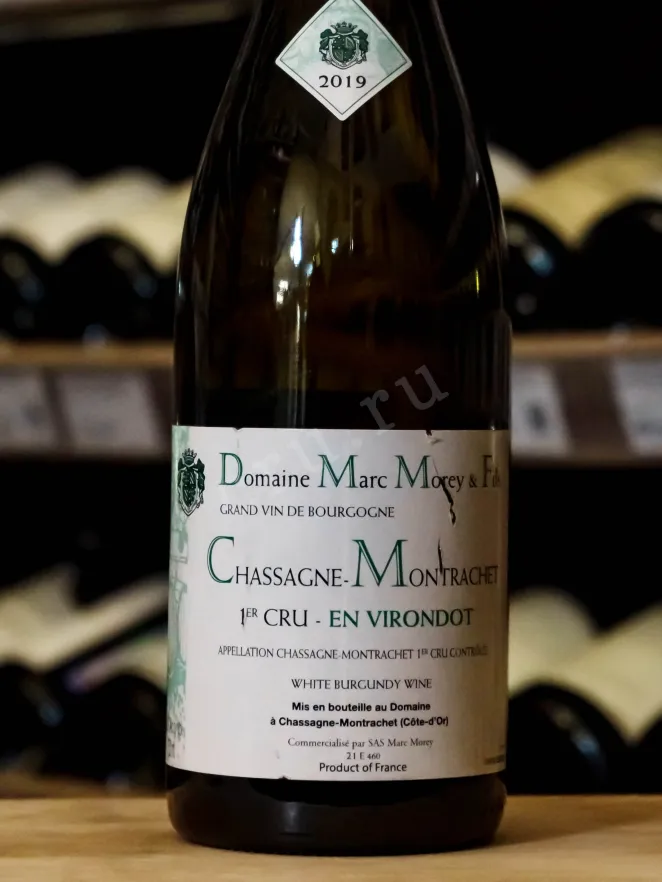 В магазине Крю Профи Marc Morey Chassagne-Montrachet 1-er Cru En Virondot 2019 0.75 л