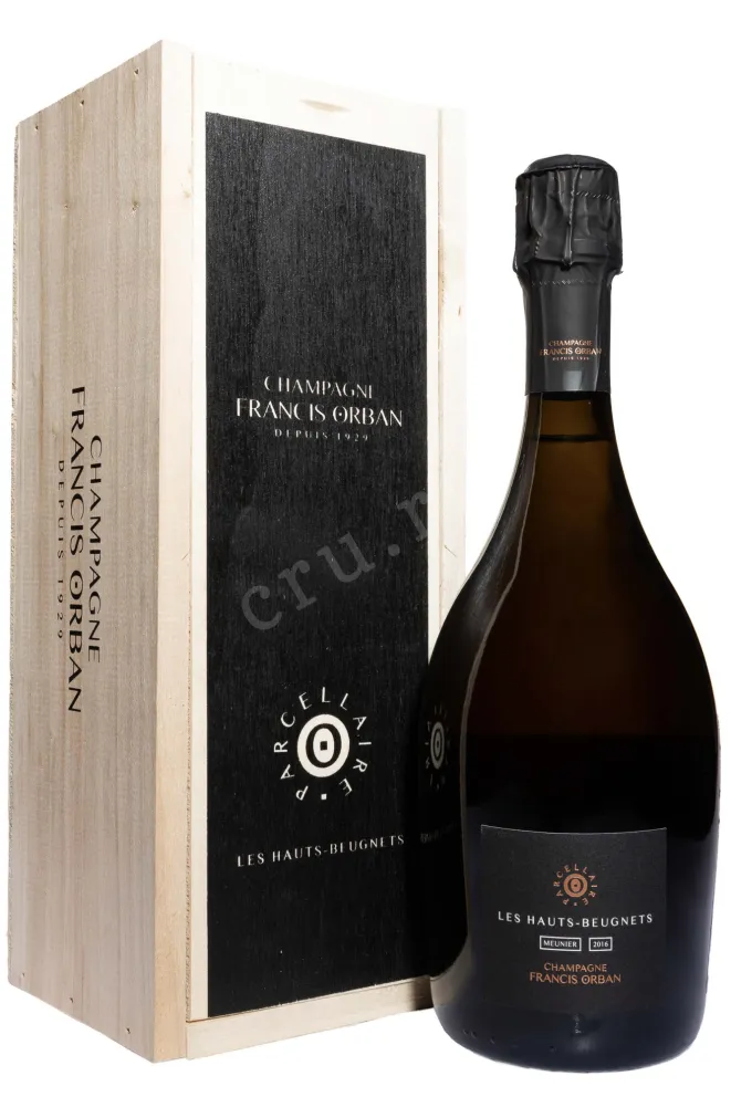 Шампанское Francis Orban Les Hauts-Beugnets Meunier in wooden box 2016 0.75 л