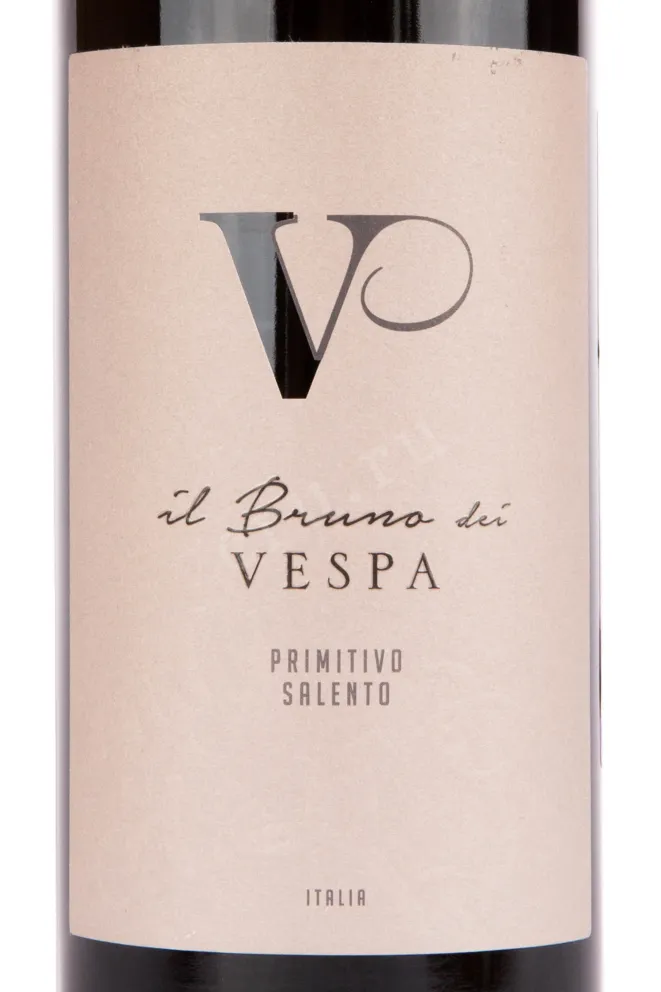 Этикетка вина Bruno dei Vespa Primitivo Salento 0.75 л