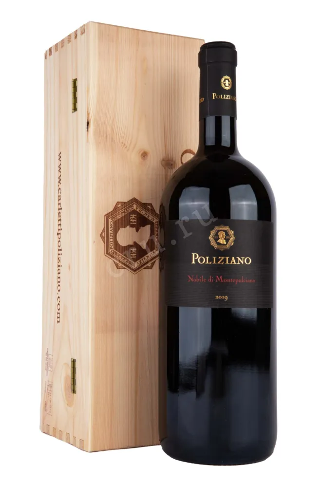 Вино Poliziano Nobile di Montepulciano in Wooden Box 2019 1.5 л