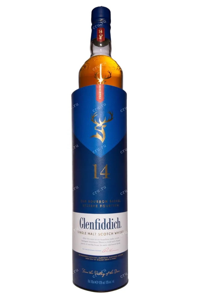 В тубе Glenfiddich Single Malt 14 Years in tube 0.7 л