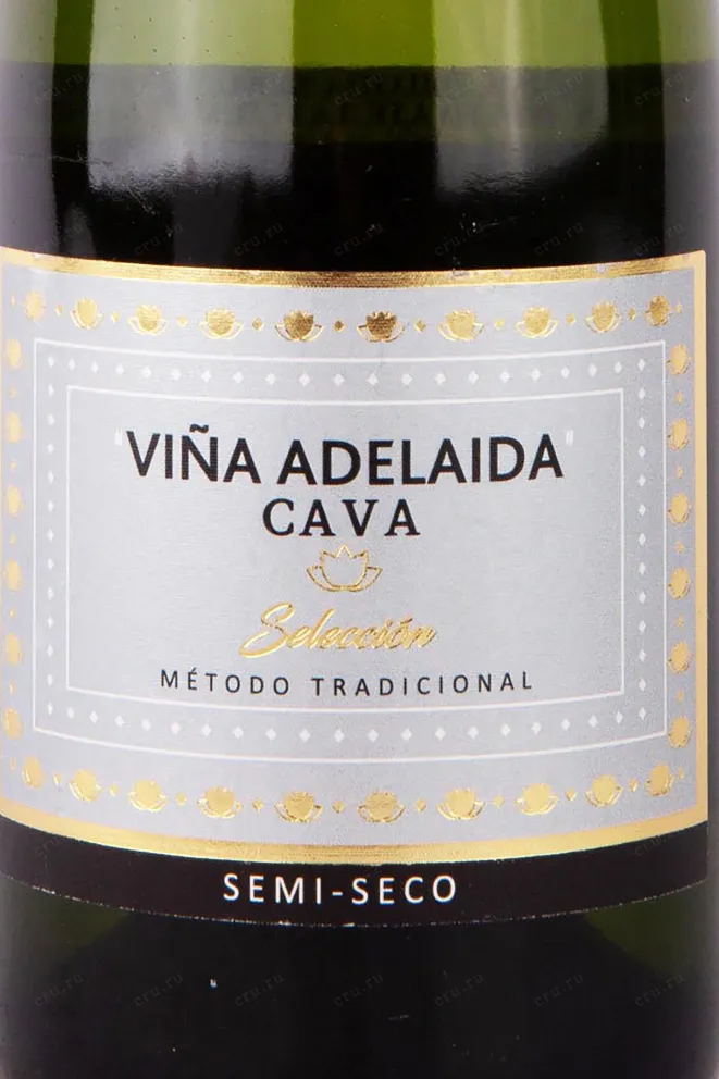 Этикетка Cava Vina Adelaida Semiseco 2021 0.75 л