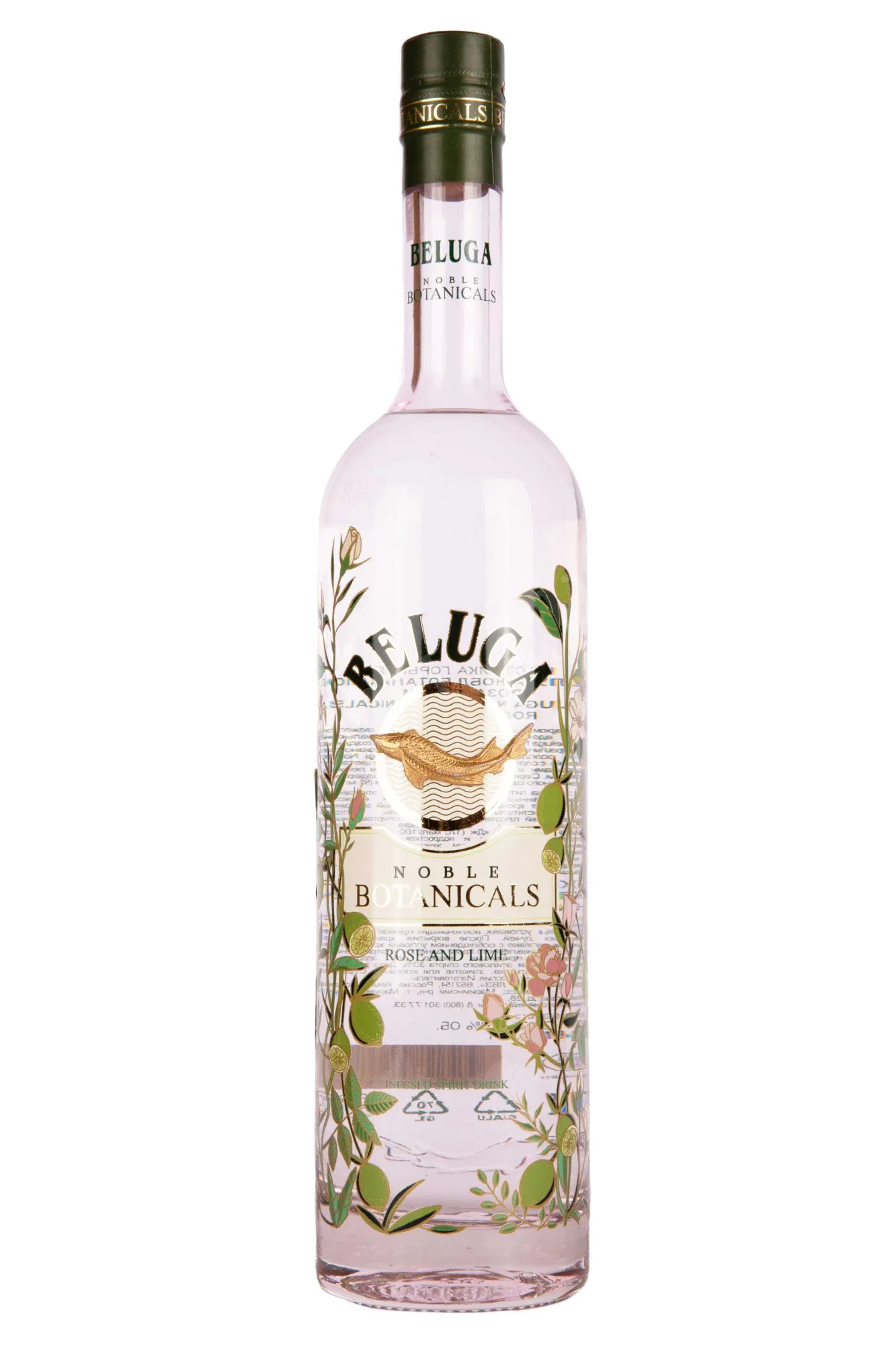 Фото — Настойка Белуга Нобл Ботаникалс Роза и Лайм  0.7 л