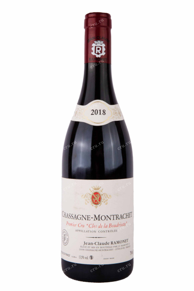 Вино Jean-Claude Ramonet Chassagne-Montrachet 1er Cru Clos de la Boudriotte AOC 2018 0.75 л
