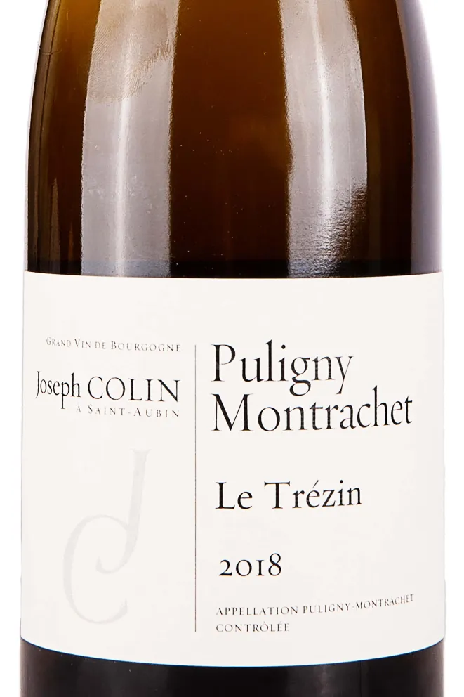 Этикетка Domaine Joseph Colin Puligny-Montrachet Le Trezin 2018 0.75 л