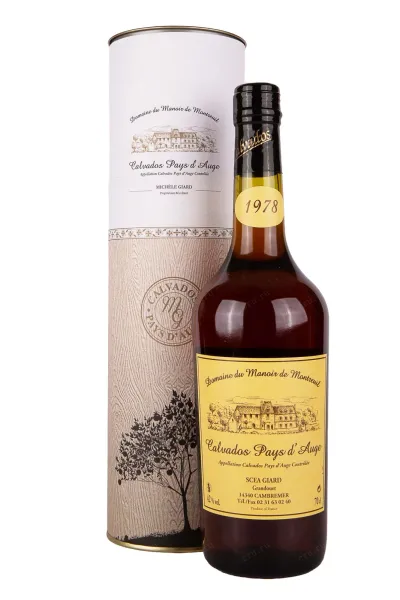 Кальвадос Domaine du Manoir de Montreuil Calvados Pays dAuge 1978  0.7 л