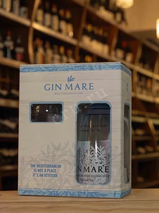 В магазине Крю Профи Gin Mare Medditerian gift set with glass 0.7 л