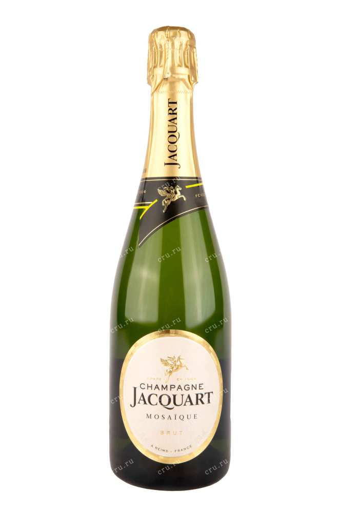 Бутылка Jacquart Brut Mosaique gift box with two glasses 0.75 л