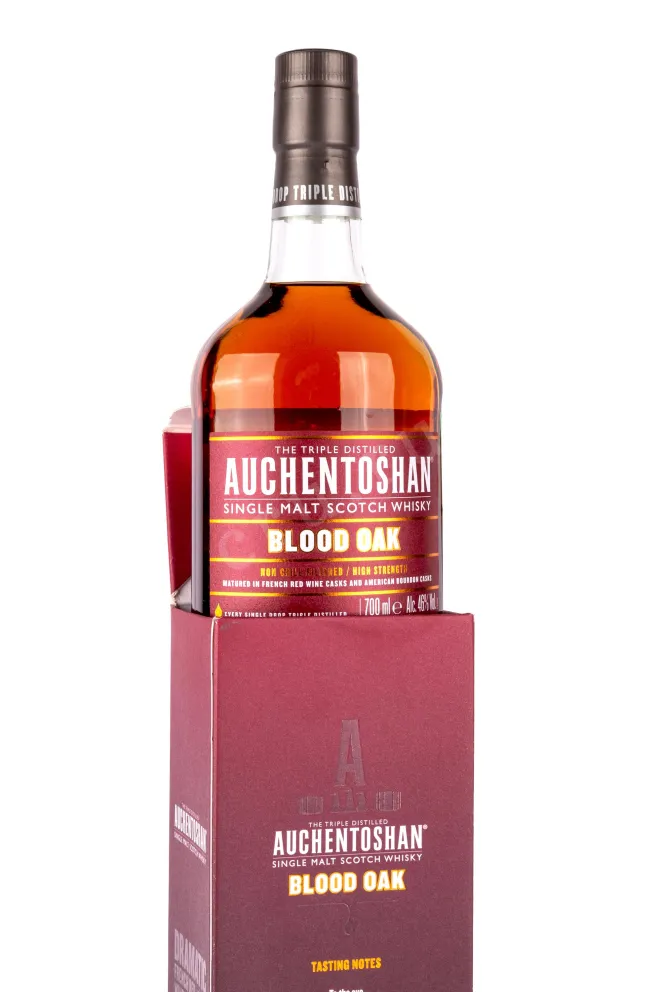 В подарочной коробке Auchentoshan Blood Oak in gift box 0.7 л
