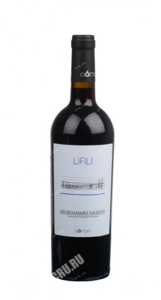 Вино A6mani Lifili Negroamaro Salento 2015 0.75 л