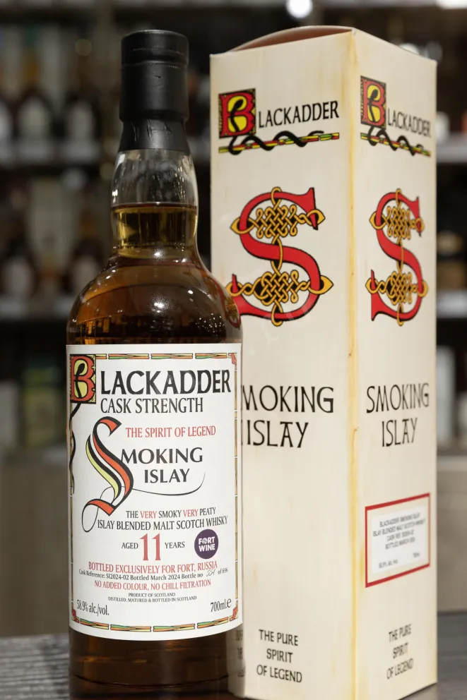 В магазине Крю Профи Blackadder Smoking Islay Blended Malt Scotch in gift box 0.7 л