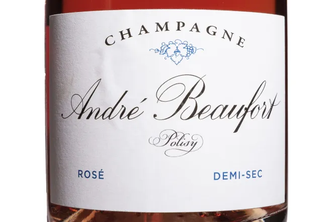 Этикетка Andre Beaufort Polisy Reserve Rose Demi-Sec 2018 0.75 л
