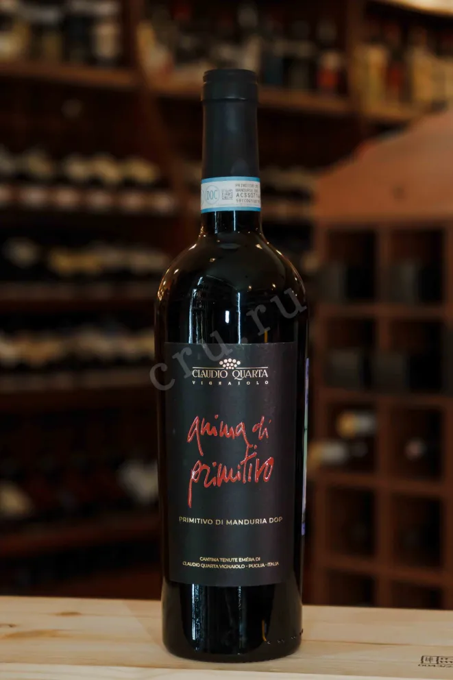 В магазине Крю Профи Claudio Quarta Cemera Tenute Emera Anima di Primitivo di Manduria 2022 0.75 л