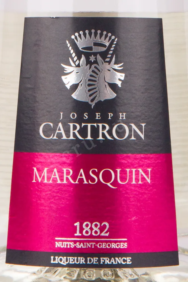 Этикетка ликера Джозеф Картрон Мараскино 0.7 л