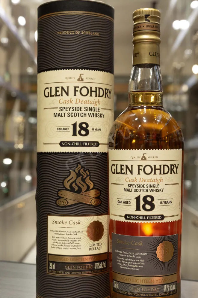 В магазине Крю Профи Glen Fohdry 18 year smoke cask in tube 0.7 л