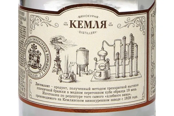 Контрэтикетка Samovar Kupecheskyi 0.5 л