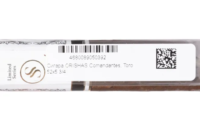 Контрэтикетка Orishas Comandantes Toro 52*5 3/4