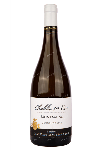 Вино Domaine Jean Dauvissat Pere & Fils Chablis 1er Cru Montmains 2019 0.75 л