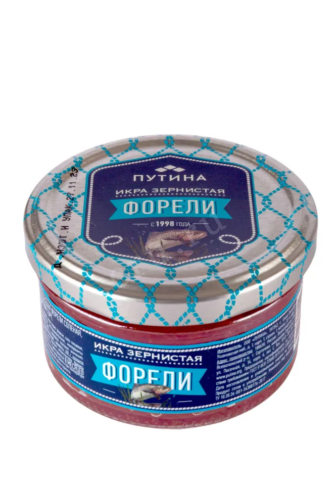 Икра Путина лососевая зернистая Форель 170 г