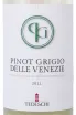 Этикетка Pinot Grigio Delle Venezie 2021 0.75 л