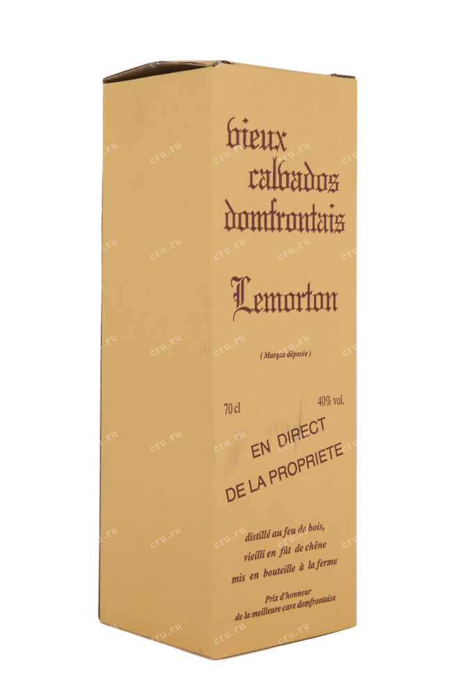 Подарочная коробка кальвадоса Лемортон 1980 0.7
