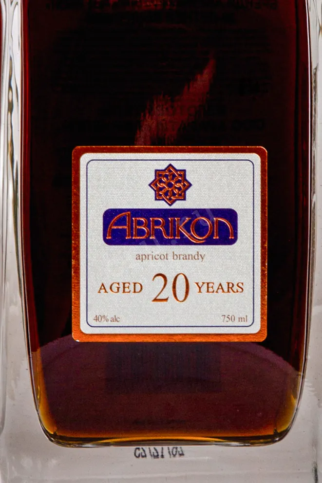 Этикетка Abrikon Apricot 20 Years 0.75 л
