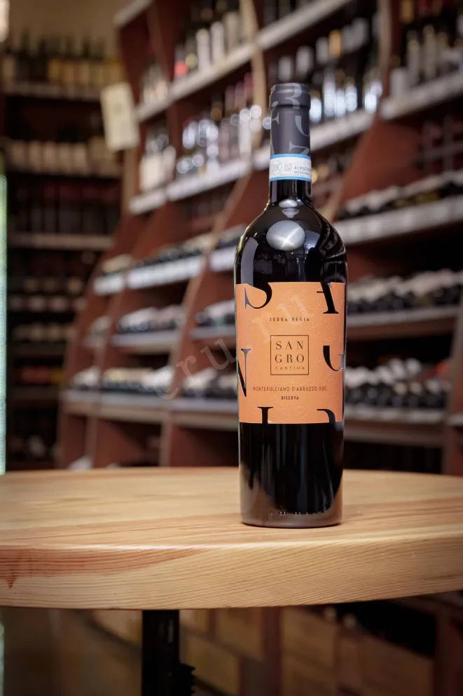 В магазине Крю Профи Cantina Sangro Terra Regia Montepulciano D'Abruzzo Riserva DOC 2022 0.75 л