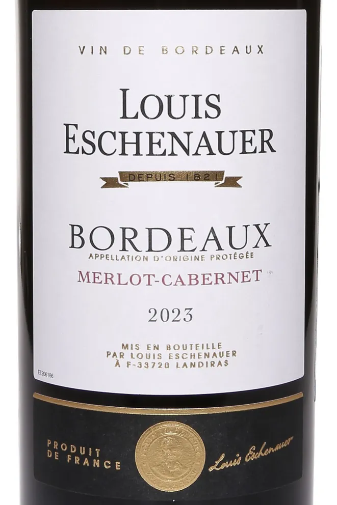 Этикетка Louis Eschenauer Bordeaux AOC 2023 0.75 л