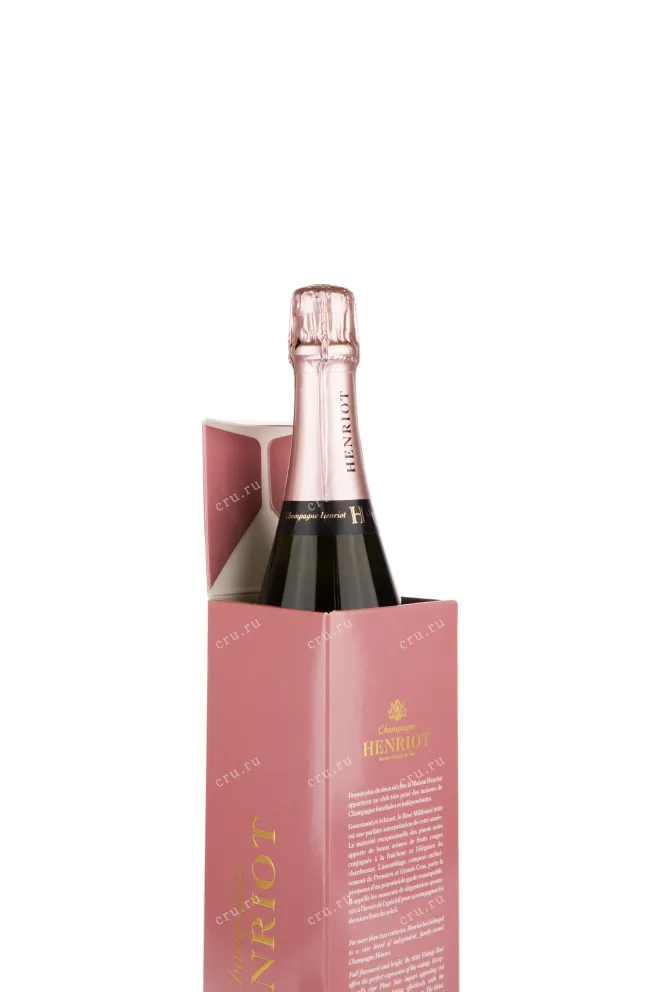 Подарочная коробка игристого вина Henriot Millesime gift box 2012 0.75 л