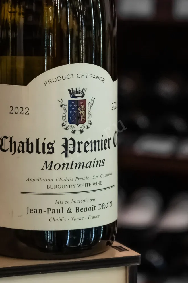В магазине Крю Профи Jean-Paul & Benoit Droin Chablis Premier Cru Montmains 2022 0.75 л