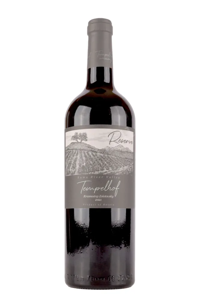 Вино Темпельхоф Красностоп Золотовский Резерв 2021 0.75 л