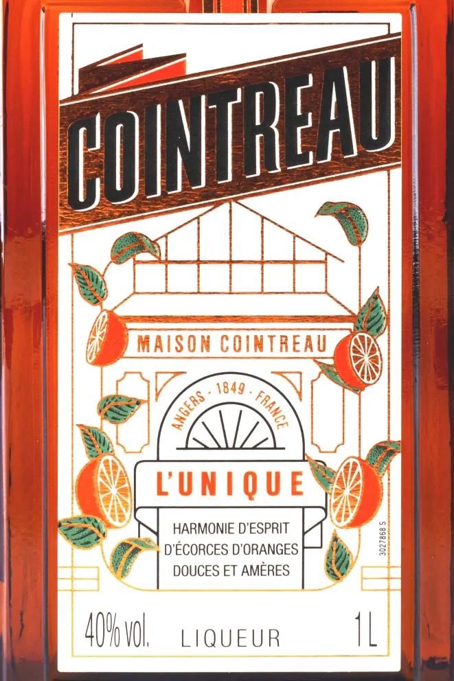 Этикетка Cointreau 1 л