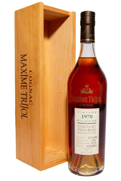 Коньяк Maxime Trijol in wooden box 1970 0.7 л
