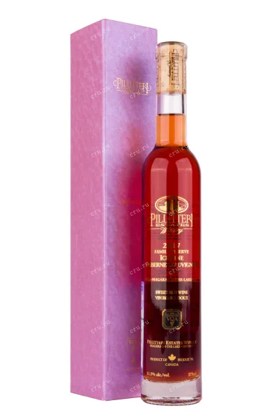 Айсвайн Pillitteri Family Reserve Cabernet Sauvignon with gift box 2017 0.375 л
