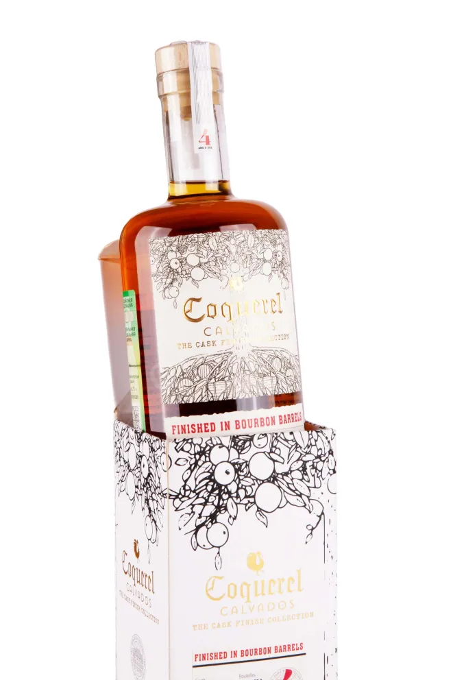 В подарочной коробке Coquerel The Cask Finish Collection Bourbon 4 Ans in gift box 0.7 л