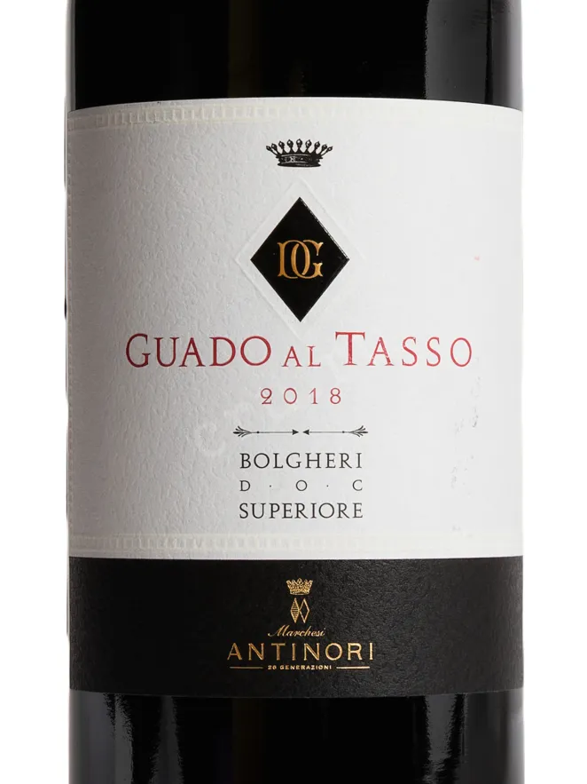 Этикетка Guado Al Tasso Bolgheri Superiore 2018 0.75 л