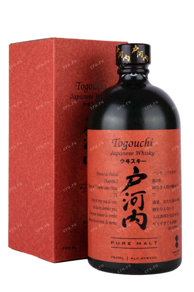 Виски Togouchi Pure Malt gift box  0.7 л