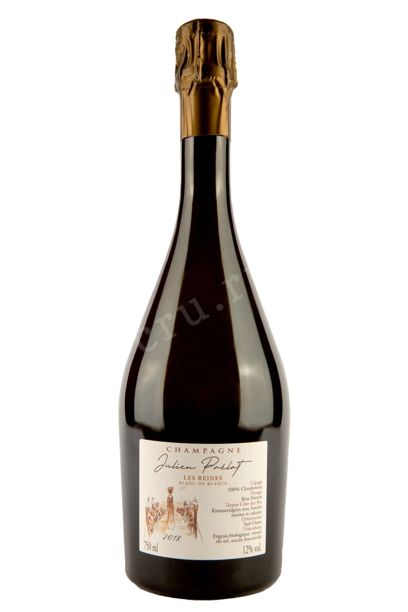Фото — Шампанское Julien Prelat Les Reines Blanc de Blancs Brut Nature AOC  0.75 л